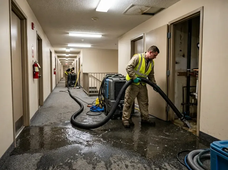 multi-unit-apartment-hallway-f-005 — frequently asked questions, Emergency Burst Pipe Water Extraction & Removal in West Peo…